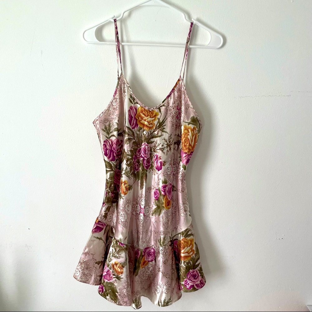 silk floral slip dress 🥀